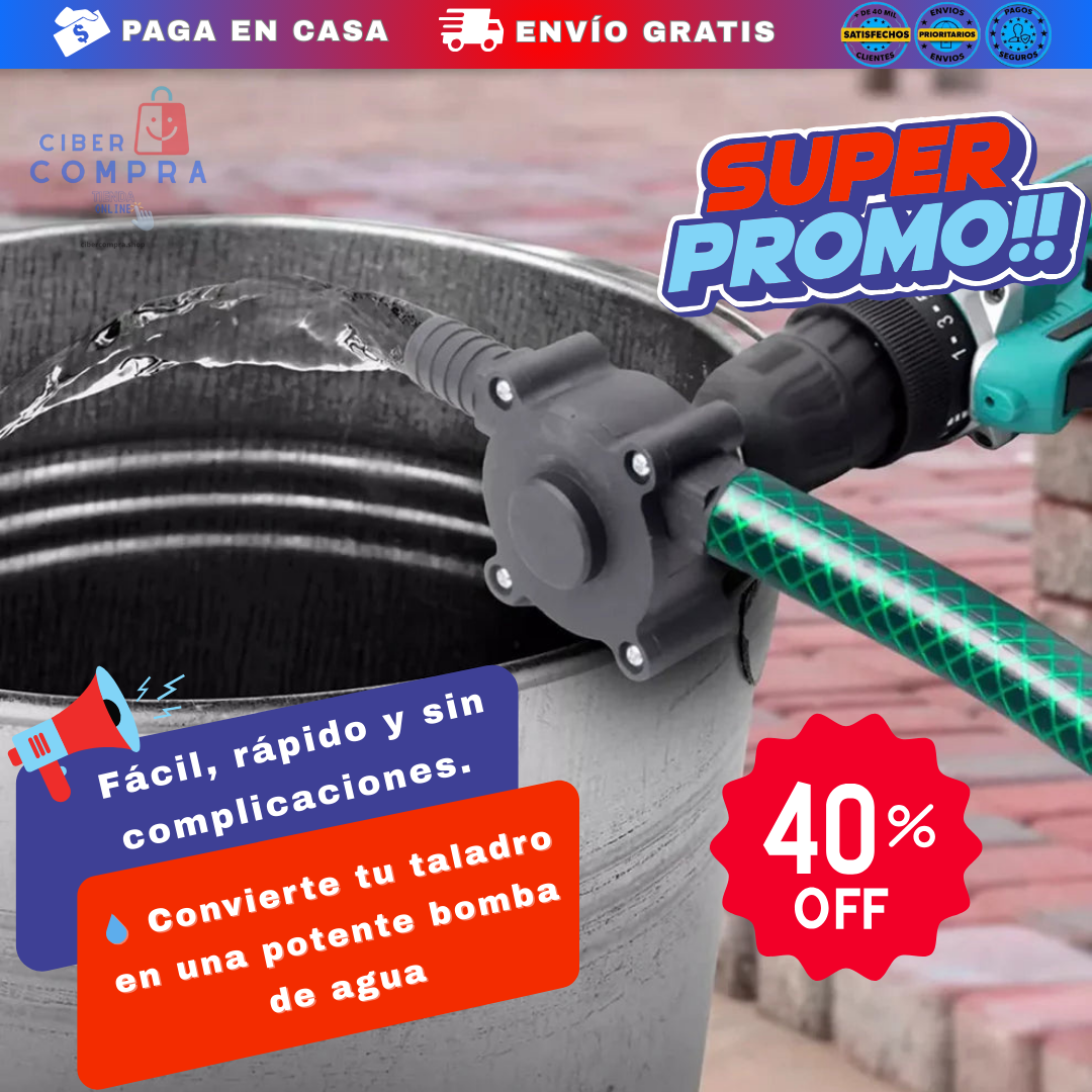 Bomba De Agua Para Taladro