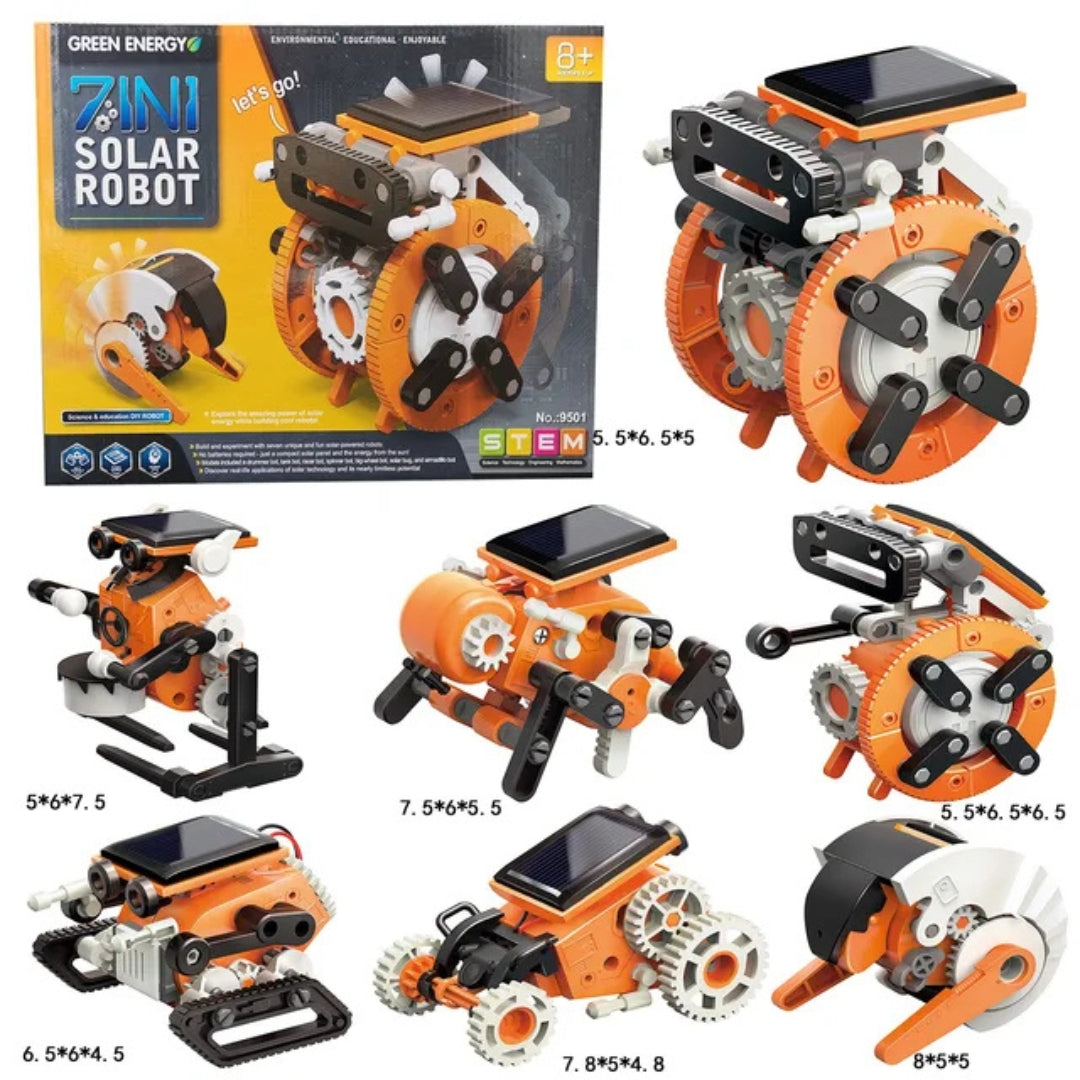 Kit De Robot Solar 7 En 1 Para Niños Construcción Educativa