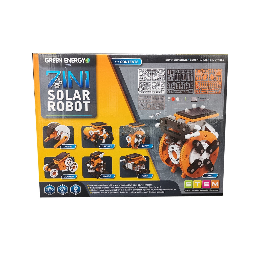 Kit De Robot Solar 7 En 1 Para Niños Construcción Educativa