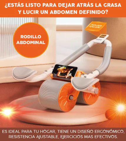 RODILLO ABDOMINAL CON PANTALLA DIGITAL Y SOPORTE🏋️‍♀️