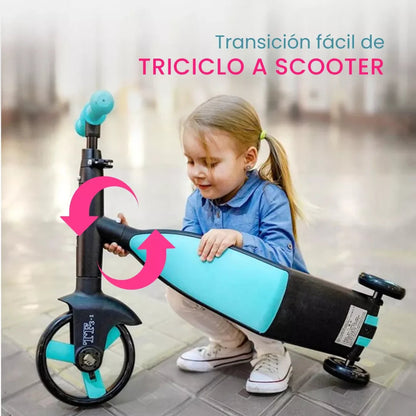 Scooter Monopatín 3 En 1