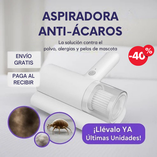 ASPIRADORA ELIMINADOR DE ÁCAROS COLCHÓN