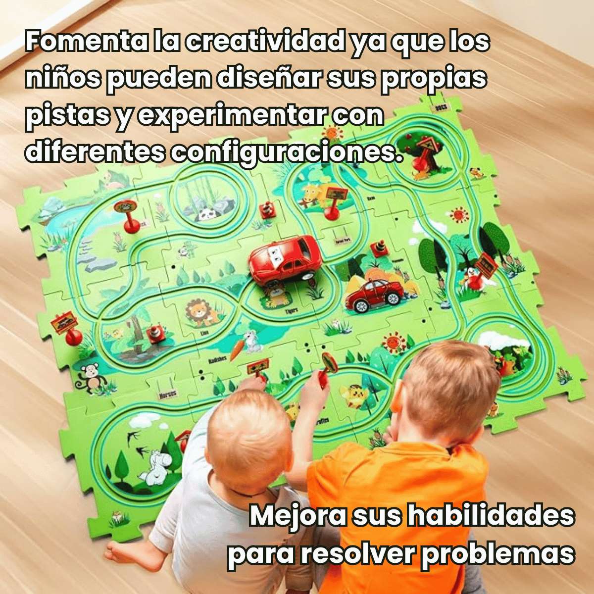 Pista De Rompecabezas Carrito 25 Pcs